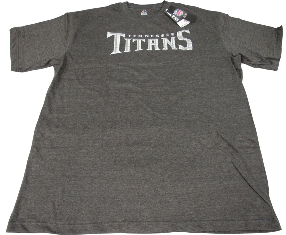 Tennessee Titans Mens Big & Tall Sizes 2XL-3XL-4XL-5XL Majestic Distressed Shirt - Image 1 of 4