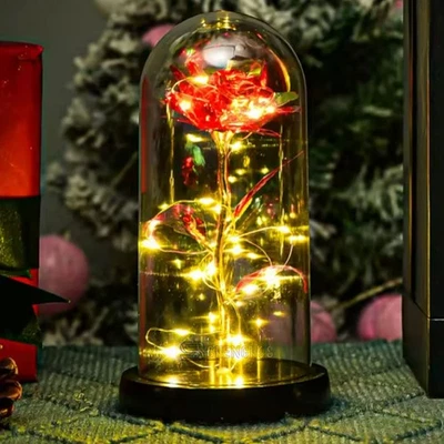 Regalo de Navidad LED Rosa para Mujer Novia Esposa San Valentín Regalos de Cumpleaños Foto 1 de 4