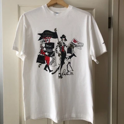 Rare 1992 W Magazine 20th Anniversary Donna Karan T Shirt ~ Size Large New - Image 1 of 4