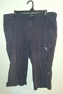 Pantalones capri Lee azul marino pierna recta talla 18W - Imagen 1 de 2