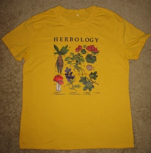 Camiseta gráfica manga corta HERBOLOGY adulto hierba pequeña imágenes de identificación - Imagen 1 de 1
