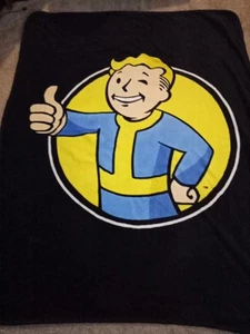 Fallout Vault Boy Fleece Throw Blanket 43” x 58” Soft Excellent Condition - Picture 1 of 8