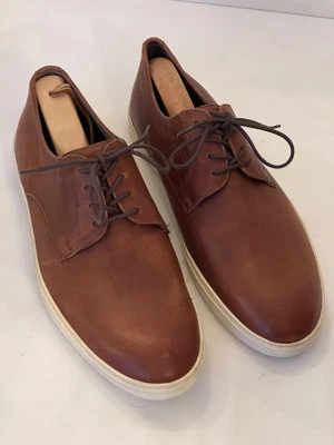 Nordstrom Tienda Para Hombre Marrón Cuero Con Cordones Tenis Zapatos Informales EE. UU. Talla 9.5 M Foto 1 de 4