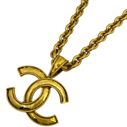 CHANEL (Incastro) Collana Catena Logo CC Marca CC Collana Placcata Oro G...