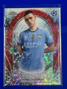 Phil Foden Manchester City Red Foilboard 4/5 2024/25 Topps UCC Flagship #USC-34 - Picture 1 of 3