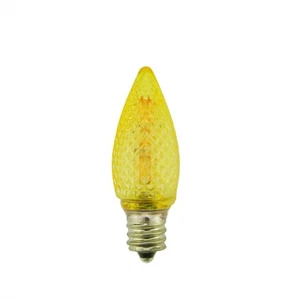 Sienna Pack of 4 Faceted Transparent Amber LED C7 Christmas Replacement Bulbs - Picture 1 of 1