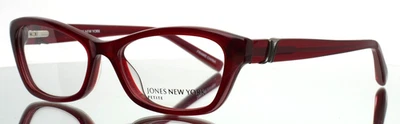 JONES NEW YORK J226 Borgoña Mujer Semi Ojo de Gato Gafas Pequeñas 50-15-135 Foto 1 de 4