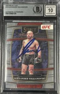 Alexander Volkanovski Signed 2022 UFC Panini Select Card #15 BAS Autograph 10 - Picture 1 of 2