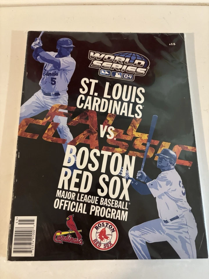 2004 MLB World Series Official Program St. Louis Cardinals Vs Boston Red Sox - Image 1 of 1
