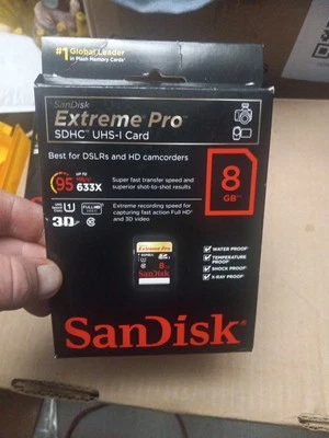 SanDisk Extreme Pro 8GB SDHC UHS-I Card - 95 MB/s - Class 10 (SDSDXPA-008G-A75) - Image 1 of 4