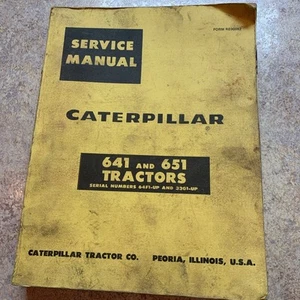 Caterpillar 641 und 651 Traktoren Service Manual 64F1-Up und 33G1-Up - Bild 1 von 9
