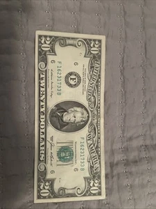 1985 $20 Twenty Dollar Bill Series B 87407101C . Very Good Condition - Picture 1 of 2