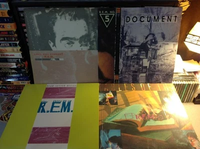 R.E.M. INDIE ROCK VINYL LOT (4) '85-87 IRS OG DOCUMENT PAGEANT FABLES LETTERS EX - Image 1 of 4