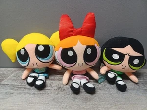 Powerpuff Girls Cartoon Network Mini Friends Blossom Bubbles Buttercup Plüsch Set - Bild 1 von 6
