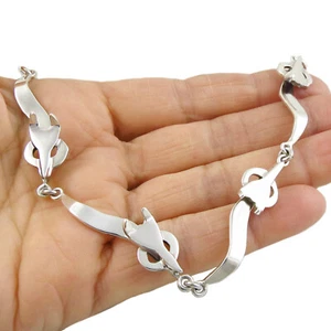 925 Sterling Silber Fuchs Armband massiv gepunzt poliert größenverstellbar - Bild 1 von 6