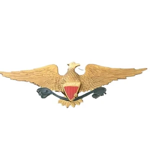 VTG Federal American Eagle Shield Wall Plaque MIDWEST Metal 27-5/8” Excellent - Picture 1 of 10