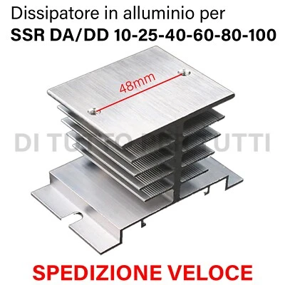 DISSIPATORE DI CALORE PER RELE' SSR DA DD A STATO SOLIDO STATICO IN ALLUMINIO - Immagine 1 di 4