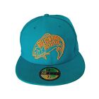 Billionaire Boys Club New Era Hat Cap Teal Embroidered Trout Fish Size 7  1/4