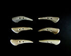ANTLER BUTTONS,2 1/4" TOGGLES,TINES,SHEARLING COATS,6 FLAT CURVED PIECES,214-47