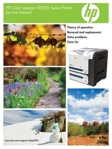 HP Color LaserJet- CP3525 Series Printer Service Repair Manua (Parts & Diagrams) - Picture 1 of 2