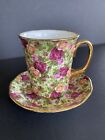 Royal Albert Old Country Roses Chintz Collection 1999 Coffee Mugs Cup And Sauce