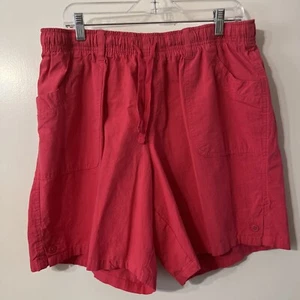 Women's White Stag Pull On Shorts 100% Cotton Classic Plus 1X 16W New NWT Pink - Picture 1 of 4