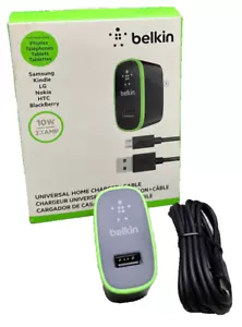 Belkin Universal Home Charger with Micro USB ChargeSync Cable Black - Picture 1 of 3