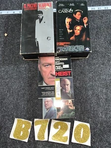 LOT OF 3 CRIME MOBSTER VHS SCARFACE CASINO HEIST GANGSTER CLASSICS SET - Picture 1 of 7