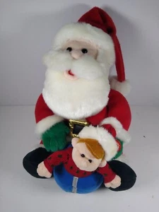 Animated Christmas Santa And Elf. Singing/Bobbing/Dancing.Jingle Bells - Picture 1 of 10