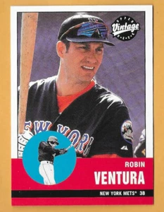 Robin Ventura New York Mets #285 - cubierta superior vintage casi nuevo-como nuevo 2001 - Imagen 1 de 2
