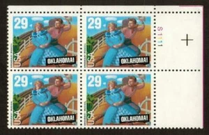 2722 MNH OG Plate Block (4) 1993 Broadway Musical Oklahoma! Free US Shipping - Picture 1 of 1