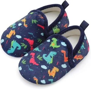 Unisex Kids Toddler Slippers Dinosaurs Multicolor - Picture 1 of 6