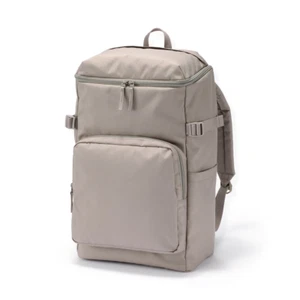 MUJI 28 L Beige Water Resistant Backpack Laptop Pocket 19 x 11 x 7 in FedEx - Picture 1 of 16