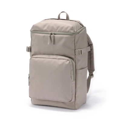 MUJI 28 L Beige Water Resistant Backpack Laptop Pocket 19 x 11 x 7 in FedEx - Image 1 of 4