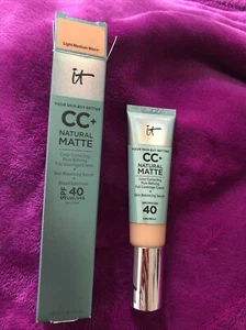 IT COSMETICS CC+ CREAM NATURAL MATTE (2024) SPF40 32ml NEW in BOX - Picture 1 of 2
