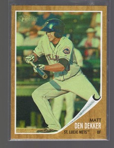2011 Topps Heritage Minor League Edition Green Tint /620 Matt den Dekker #103