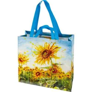Sunflower Fields Reusable Shopper Tote Primitives by Kathy 5.8 x 15.5 x 15.3 - Picture 1 of 2
