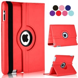 iPad Case 360 Rotating Leather Cover For Mini 3 4 5 6 Air 5 Pro 9.7 10.2 11 12.9 - Picture 1 of 14