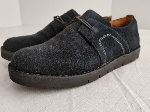 Scarpe donna Clarks taglia 7 5 stile M 261 20064 Un Ava nere scamosciate #20390