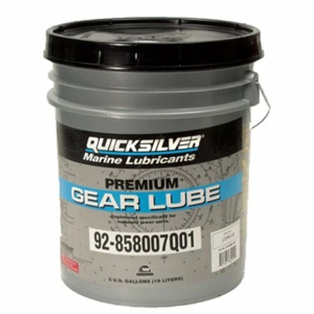 OEM MerCruiser Quicksilver Premium Blend Gear Lube 80W-90  5 Gallon 92-858007Q01 - Image 1 of 1