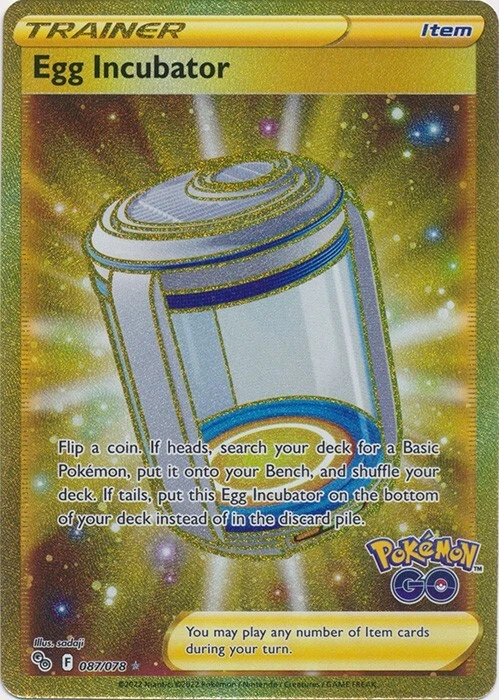 Egg Incubator  087/078 Secret Rare Pokemon GO Pokemon TCG - Image 1 of 1