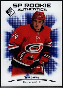 2021-22 Upper Deck SP #139 Seth Jarvis RC Authentics Hurricanes BLUE - Picture 1 of 1