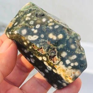 Raro cristallo di diaspro oceano orbicolare naturale 141 g guarigione grezza - Foto 1 di 10