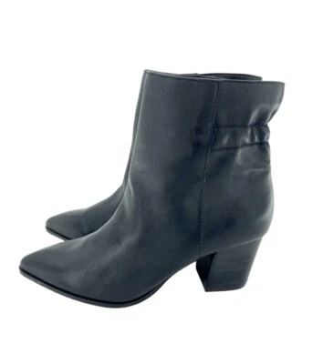 Sole Society Boots Maelyn Black Soft Leather Ankle Booties SZ 7 SH12 - Image 1 of 4