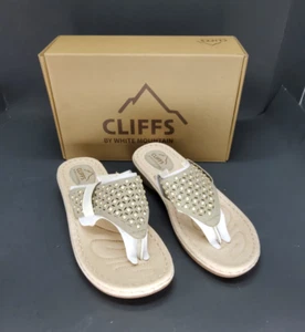 CLIFFS BY WHITE MOUNTAIN Camila Flip-Flop Thong Sandal Women's 9 Taupe/Nubuck - Picture 1 of 9