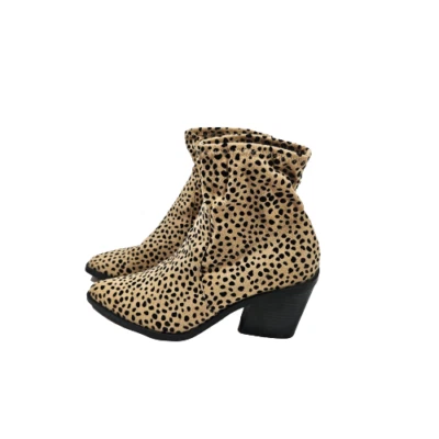 Botines JustFab Leda Cheetah para mujer talla 9,5 Foto 1 de 4