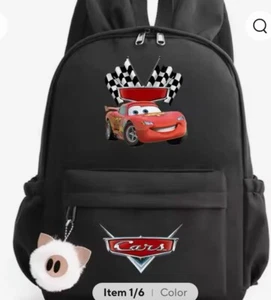 Disney Pixar Cars Lightning McQueen Backpack for Girls Boys 38x11x28 Cm - Picture 1 of 2