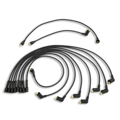 Juego de cables de bujía lanzallamas Pertronix 708105 para 8 cilindros ajuste personalizado negro Foto 1 de 4