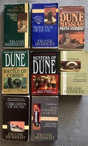 Dune Frank Herbert Trilogy ACE Science Fiction Lot - Messiah Children Heretics + - Picture 1 of 4