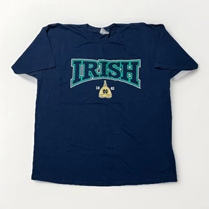 Vintage Champion 90s Notre Dame Fighting Irish Blue Shirt NCAA Logo Men’s SZ XL - Picture 1 of 9
